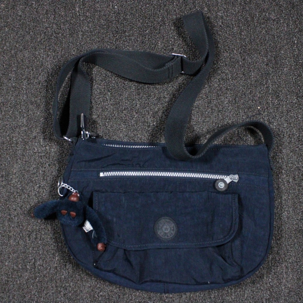 Kipling Syro Crossbody Bag Women Navy Blue Nylon HB3819-414 Good Multi-Pocket